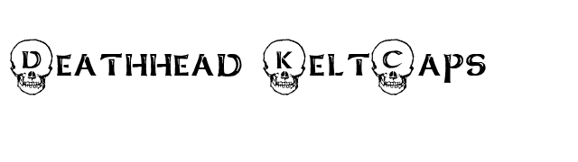 Deathhead KeltCaps font preview