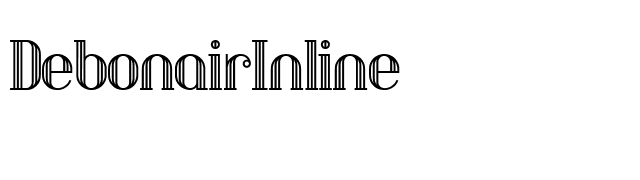 DebonairInline font preview