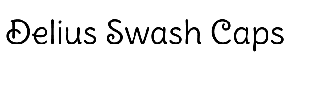 Delius Swash Caps font preview