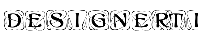 DesignerTitlingCaps font preview