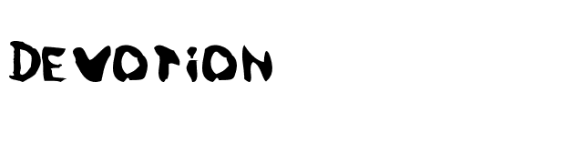 Devotion font preview