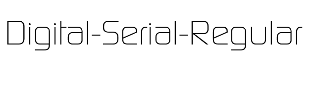 digital-serial-regular font preview