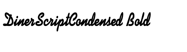 DinerScriptCondensed Bold font preview