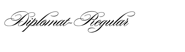 Diplomat-Regular font preview