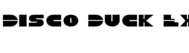 Disco Duck Expanded font preview