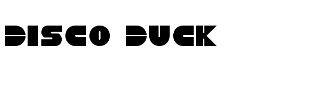 Disco Duck font preview