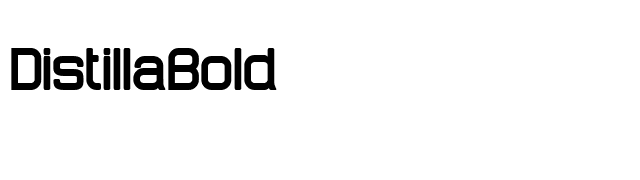DistillaBold font preview