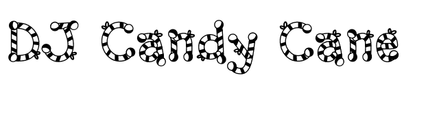 DJ Candy Cane font preview