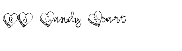 DJ Candy Heart font preview
