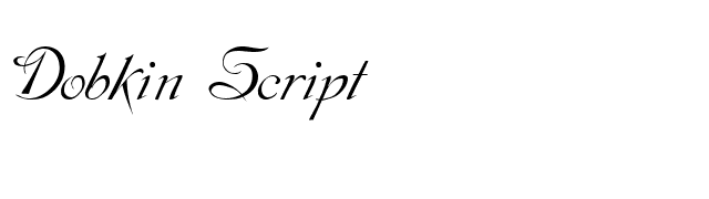 Dobkin-Script font preview