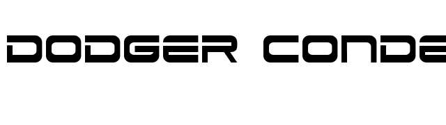 Dodger Condensed font preview