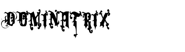 Dominatrix font preview