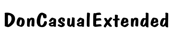 DonCasualExtended font preview