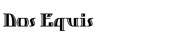 Dos Equis font preview