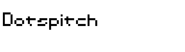 Dotspitch font preview