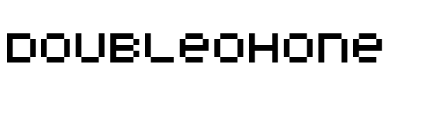 DoubleOhOne font preview