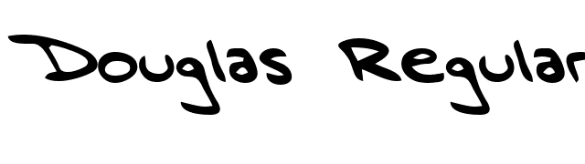 Douglas Regular font preview