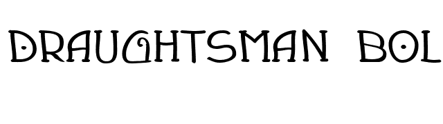 Draughtsman Bold font preview