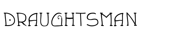 Draughtsman font preview