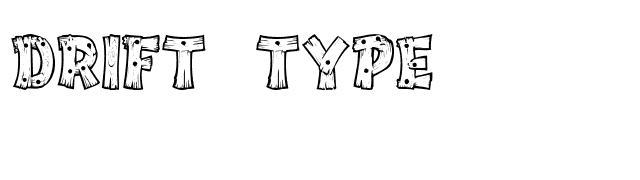 Drift Type font preview
