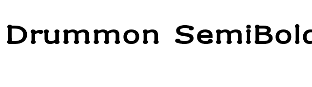 Drummon SemiBold font preview