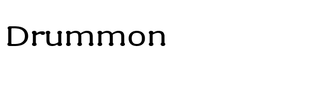 Drummon font preview