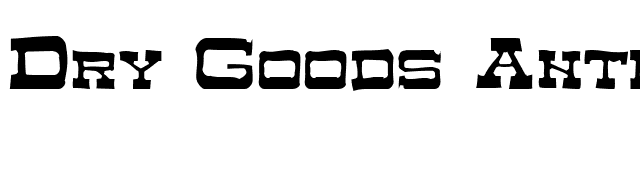 dry-goods-antique-smc-jl font preview