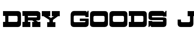 Dry Goods JL font preview