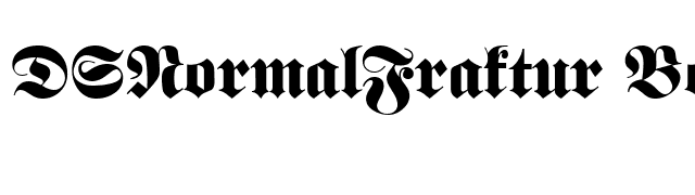 dsnormalfraktur-bold font preview