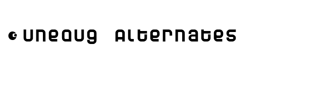 Dunebug Alternates font preview