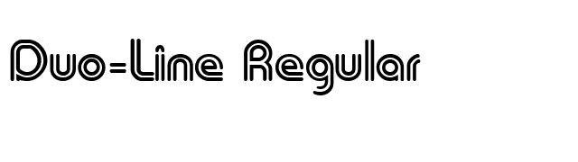 Duo-Line Regular font preview