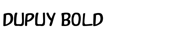 Dupuy Bold font preview
