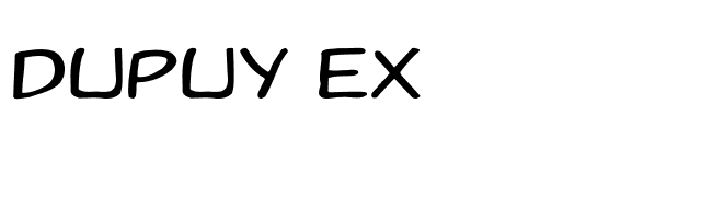 Dupuy Ex font preview