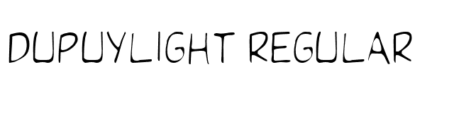 DupuyLight Regular font preview