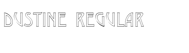 Dustine Regular font preview