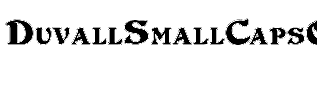 DuvallSmallCapsOutline font preview