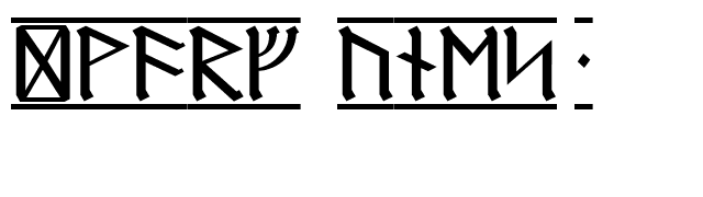Dwarf Runes 1 font preview