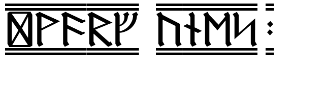 Dwarf Runes 2 font preview