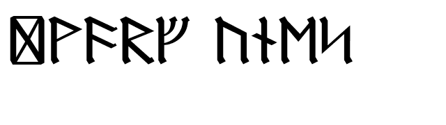Dwarf Runes font preview