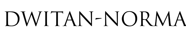 Dwitan-Normal font preview