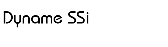 Dyname SSi font preview