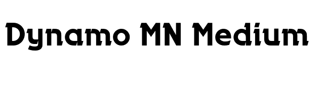 Dynamo MN Medium font preview