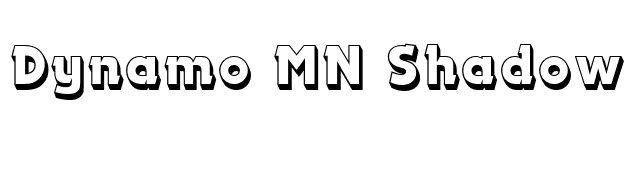 Dynamo MN Shadow font preview