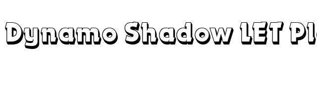 Dynamo Shadow LET Plain1.0 font preview