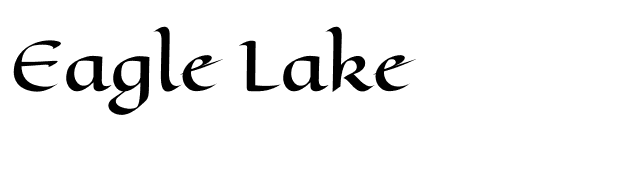 Eagle Lake font preview