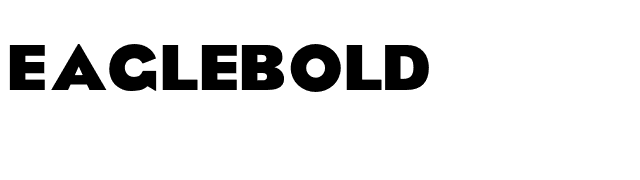 EagleBold font preview