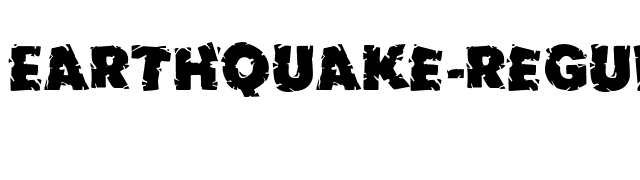 earthquake-regular-otf font preview