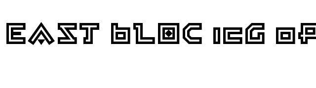 east-bloc-icg-open-alt font preview