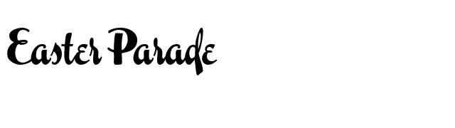 easter-parade font preview