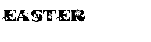 EASTER font preview